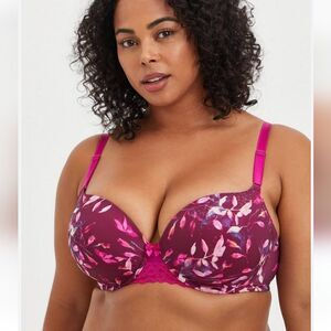 Torrid Push-Up T-Shirt Bra 360° Back Smoothing Bra Size 44C